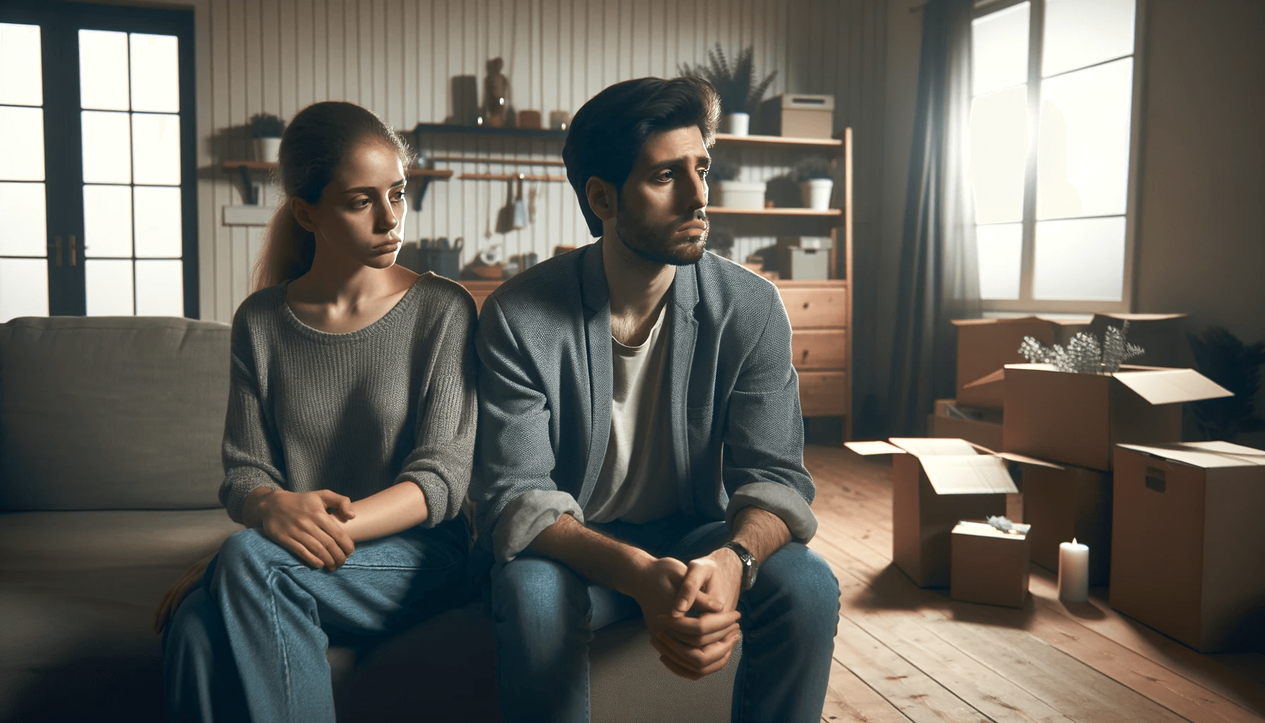 a couple going through divorce or separation