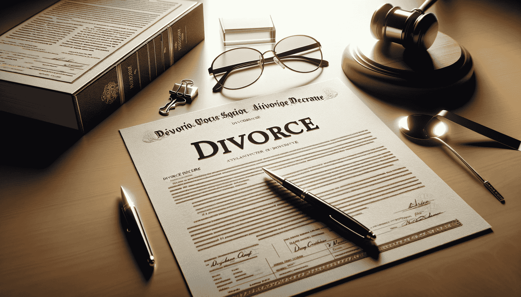 the legal documents related to divorce
